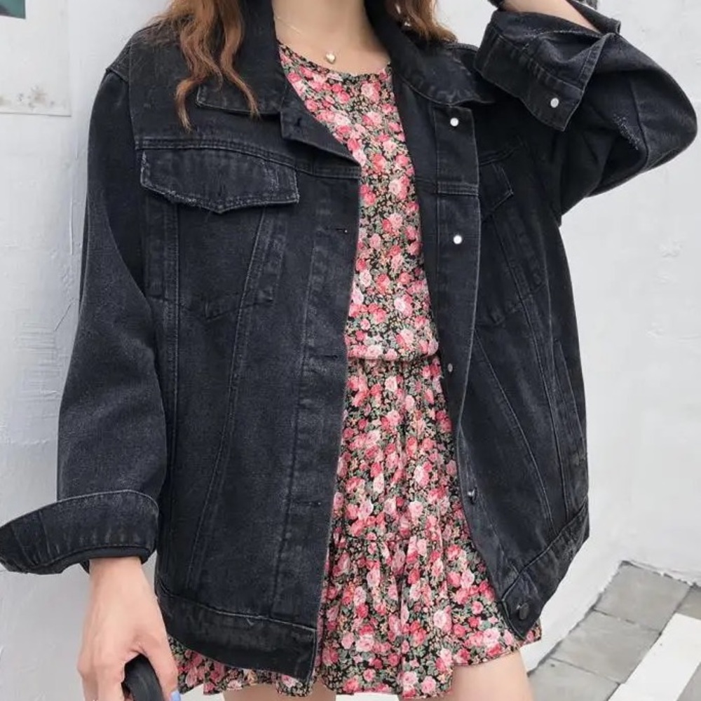 Vibrant Embroidered Jean Jacket - Picture 3 of 10